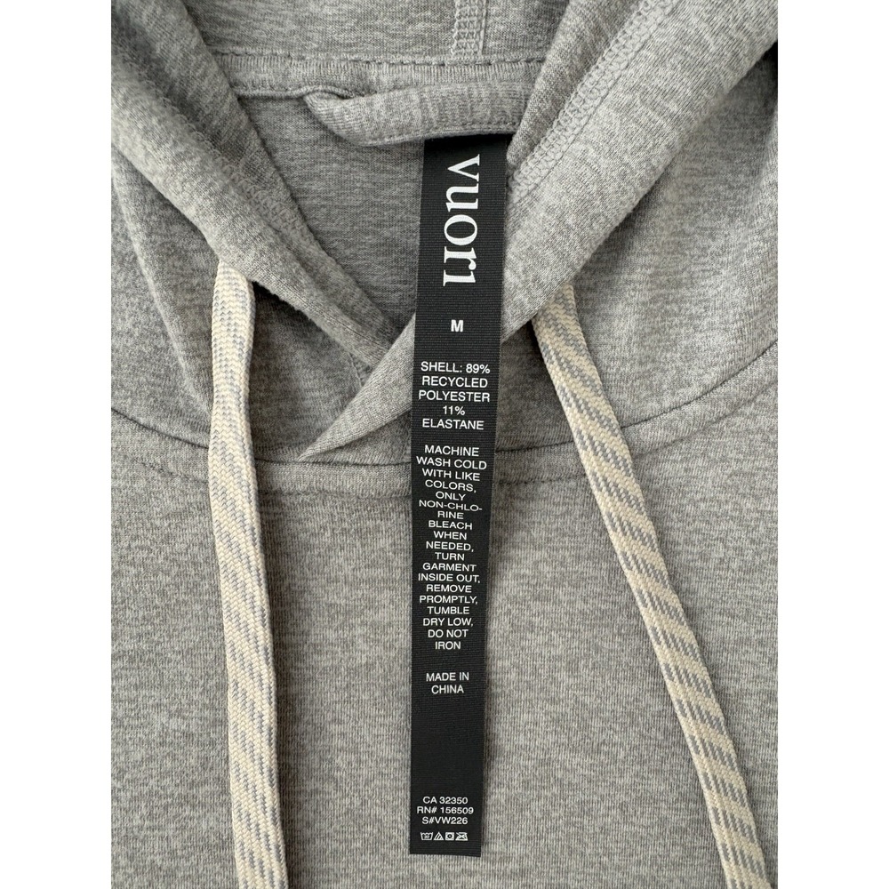 Vuori Halo Essential Hoodie DreamKnit Pullover Women's M Grey Heather VW226 - Picture 8 of 14
